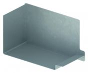 ACO Profiline Free Stirnwand Stahl verzinkt für Fassadenentwässerung 100x80 mm
