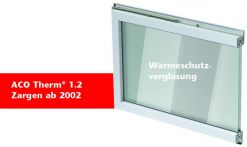 ACO Therm Drehkippflügel m. Wärmeschutzverglasung 700x500 mm