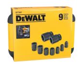 DEWALT DT7507-QZ  Steckschlüssel-Set EXTREME IMPACT 9-teilig schlagfest - 1/2" / 10 - 27 mm