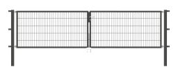 Alberts DT Flexo Doppeltor, Industrietor, 2-flügeliges Tor, Typ 6/5/6, in verschiedenen Breiten+Höhen, mittig geteilt, anthrazit