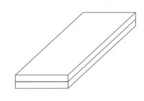 Gipskarton Gipsriegel 2 m lang, 2x12,5 mm für gleitende Deckenanschlüsse
