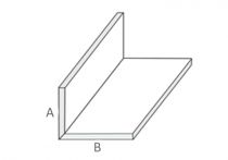 Gipskarton Winkel-Profil 2 m Lang - Maßanfertigung der Schenkel A + B