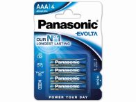 HaWe Batterie Alkaline Evolta Panasonic, Micro AAA 1,5 V, 4 Stck./Pack. Art.Nr. 350.04