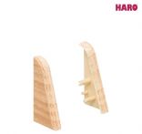 Haro Endkappe Ahorn Kunststoff für Sockelleiste 19x39mm (2 Stück/Pack), Art. Nr.: 407099
