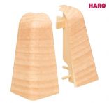Haro Außenecke Ahorn Kunststoff für Sockelleiste 19x58mm (2 Stück/Pack), Art. Nr.: 407127