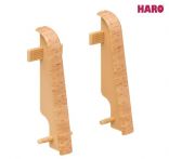 Haro Zwischenstück Buche Kunststoff für Sockelleiste 19x58mm (2 Stück/Pack), Art. Nr.: 407140