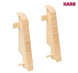 Haro Zwischenstück Ahorn Kunststoff für Sockelleiste 19x58mm (2 Stück/Pack), Art. Nr.: 407141