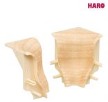 Haro Innenecke Ahorn Kunststoff für Sockelleiste 19x39mm geschwungen (2 Stück/Pack), Art. Nr.: 408704