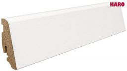 Haro Stecksockelleiste 19x58mm 2,2m Dekor weiß strukturiert, Art. Nr.: 409779