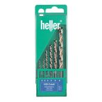 Heller-Tools HSS-Cobalt-Edelstahlbohrer-Satz 2/3/4/5/6/8 mm - 6-tlg.
