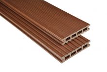 Kovalex WPC-Terrassendiele Exklusiv Braun mattiert - 145x26 mm | Längen-Zuschnitt