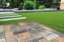 Gala-Lusit BellaStone® Deluxe Garten- und Terrassenplatte Mischformat, 5 cm Dicke - Muschelkalk mit Fase