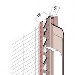 Protektor Nr.: 37906 Anputzdichtleiste mit Schutzlippe und Gewebe