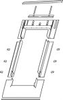 Roto EDS 1x1 AL Eindeckrahmen (1x1) Ziegel (ebene Ziegel), Schiefer - Aluminium - Maße: 780x1800 mm (078/180)