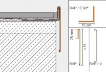 Schlüter BARA RAP Randprofil Außenecke 90 Grad