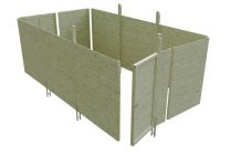 Skan Holz Abstellraum C6 Profilschalung, 573x317 cm - Grün