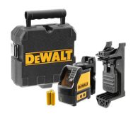 DEWALT DW088K-XJ Kreuzlinien-Laser rot selbstnivellierend - mit Wandhalterung und Transportbox