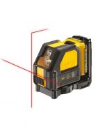 DEWALT DCE088D1R-QW Akku-Kreuzlinien-Laser rot 10,8 V / 2Ah / 2x 360° Grad selbstnivellierend - inkl Ladegerät und Akku 2 Ah XR