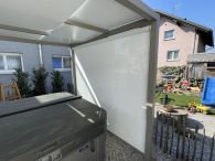 Ximax Aluminium Seitenmarkise für Pergola Terrassenüberdachung - 300 cm - Weiß