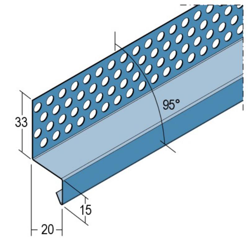 Sto-Übergangsprofil Keramik ( Edelstahl = 10x 2,50 outlets lfm )