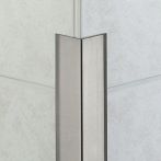 Edelstahl Eckschutzprofil zum Einfliesen, 30x30x11mm, 250cm, feinschliff 